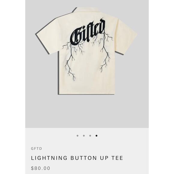 GFTD LA Lightning Button-Up Shirt NWT – Size M - Picture 5 of 11